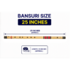 25 inches Sarfuddin Flutes G Natural Base Bansuri 25 inches Premium Quality Bamboo Handmade Traditional Flute Tuned 440hz With Carry Bag