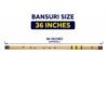 Sarfuddin Flutes C Natural Base Bansuri 36 inches Premium Quality Bamboo Handmade Traditional Flute Tuned 440Hz With Carry Bag