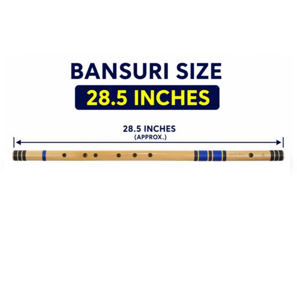 F BASE SIZE Sarfuddin Flutes F Natural Base Bansuri 28.5 inches Premium Quality Bamboo Handmade Traditional Flute Tuned 440hz With Carry Bag