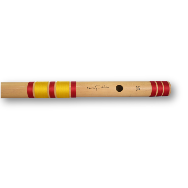 Sarfuddin Flutes E Natural Base Bansuri 30 inches Premium Quality Bamboo Handmade Traditional Flute Tuned 440hz With Carry Bag