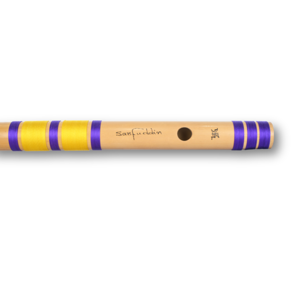 Untitled design (33) Sarfuddin Flutes F Sharp Base Bansuri 27 inches Premium Quality Bamboo Handmade Traditional Flute Tuned 440hz With Carry Bag