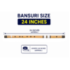 Sarfuddin Flutes G Sharp Base Bansuri 24 inches Premium Quality Bamboo Handmade Traditional Flute Tuned 440hz With Carry Bag