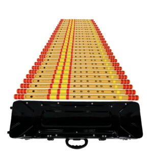 Sarfuddin Flutes 25 Bansuri Full Set Premium Quality Bamboo Handmade Traditional Flutes Tuned 440hz With Case