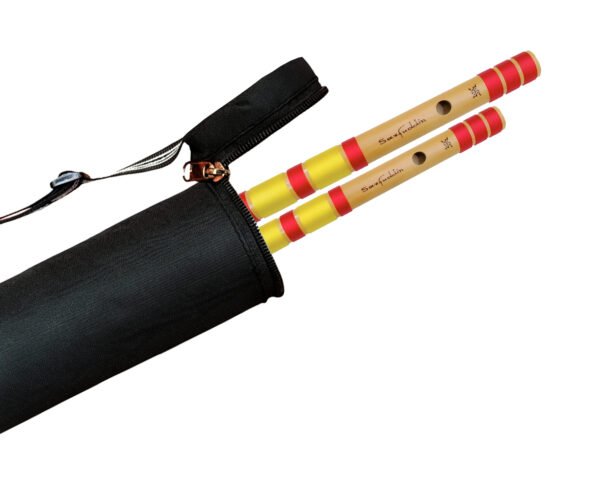 .jpg Sarfuddin Flutes Bansuri Combo Set Medium Scale G Base & C Natural Medium Premium Quality Bamboo Handmade Traditional Flutes Tuned 440hz With Carry Bag