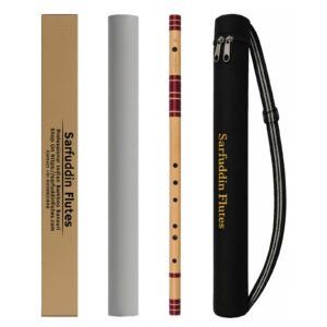 Sarfuddin Flutes F Natural Base Bansuri 28.5 inches Clearance Sale Bamboo Handmade Traditional Flute Tuned 440hz