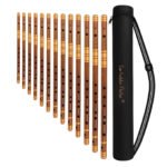 Sarfuddin Flutes 13 Bansuri Combo Set Premium Quality Oil Treated Fry Bamboo Handmade Traditional Flutes Tuned 440hz With Case