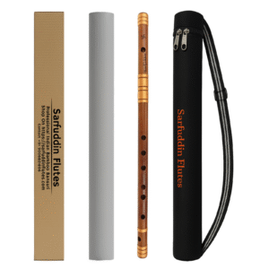 Sarfuddin Flutes (5) Sarfuddin Flutes F Sharp Base 27 Inches Oil Treated Fry Bamboo Handmade Traditional Flute Bansuri Tuned 440Hz With Carry Bag