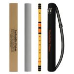 Sarfuddin Flutes D Sharp Base Bansuri 31.5 inches Premium Quality Bamboo Handmade Traditional Flute Tuned 432hz With Carry Bag