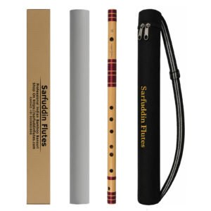 Sarfuddin Flutes A Sharp Base Bansuri 22 inches Clearance Sale Bamboo Handmade Traditional Flute Tuned 440hz